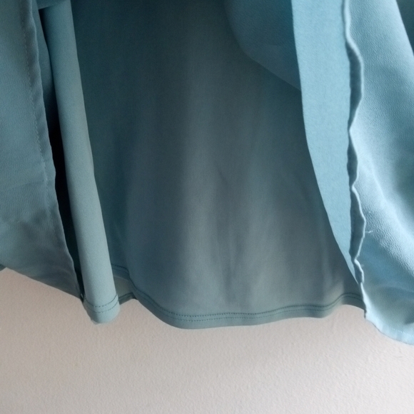 Show Me Your Mumu "Mia" Green/Blue Tunic Blouse size Small - Picture 11 of 11